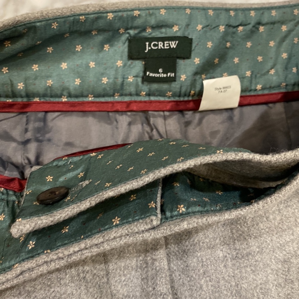 JCrew favorite fit light gray wool pants size 6 - Picture 3 of 4